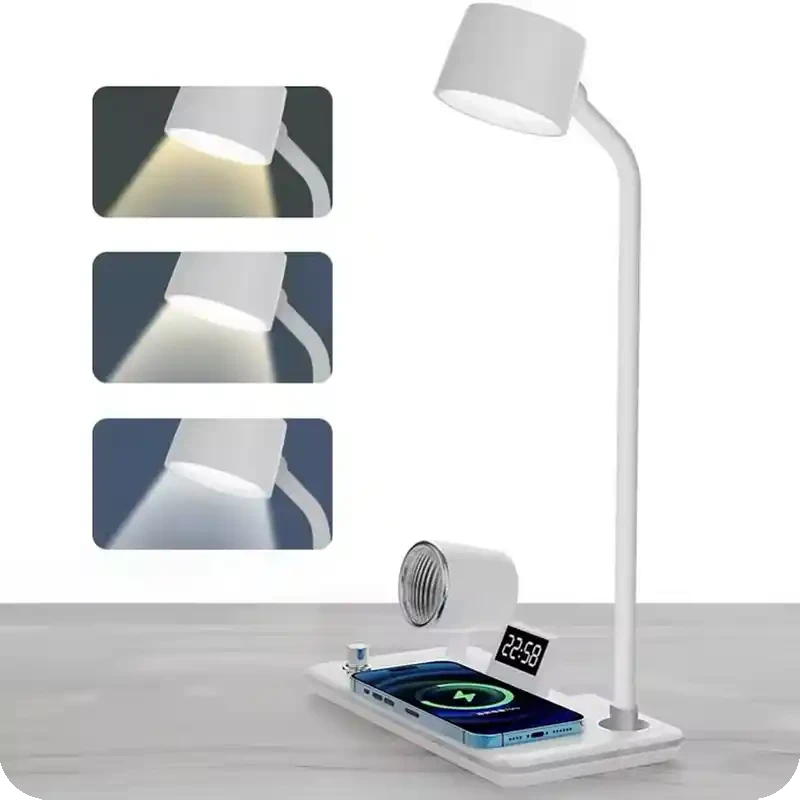 این دستگاه علاوه بر شارژ سریع، دارای چراغ مطالعه با سه حالت نوردهی، اسپیکر داخلی برای پخش موسیقی یا صدای هشدار و ساعت دیجیتال با نمایشگر واضح است.